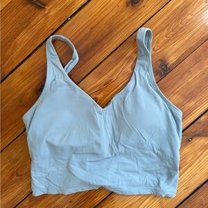 Blue workout top